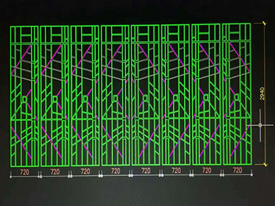 辽宁鞍山不锈钢活动屏风隔断墙工程[2016-04]